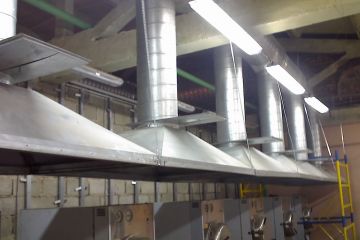 Установка систем вентиляции для завода